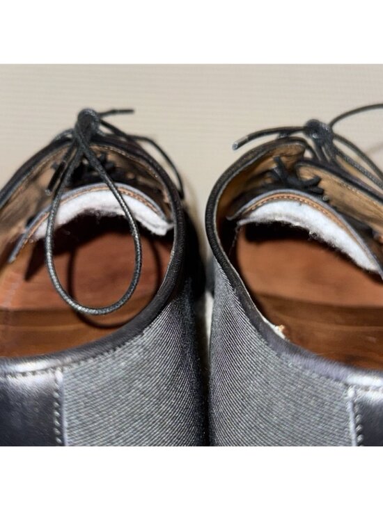 Santoni Earl III Black Grosgrain & Calfskin Dress Shoes Men’s Size 10.5 (UK 9.5) main image 5